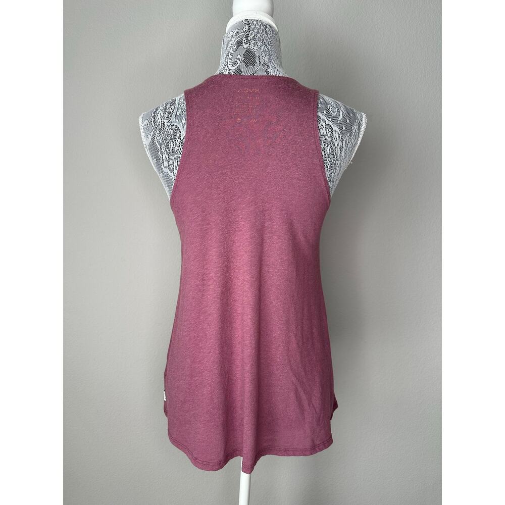 RVCA Mauve Plain High Neck Skater Swing Tunic Tank Top Shirt Womens Size XS - Picture 2 of 3